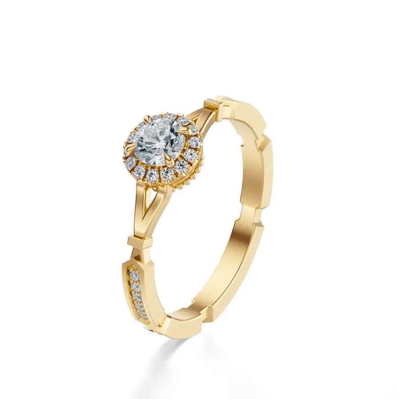 Pierścionek zaręczynowy z diamentami AJPZ_135